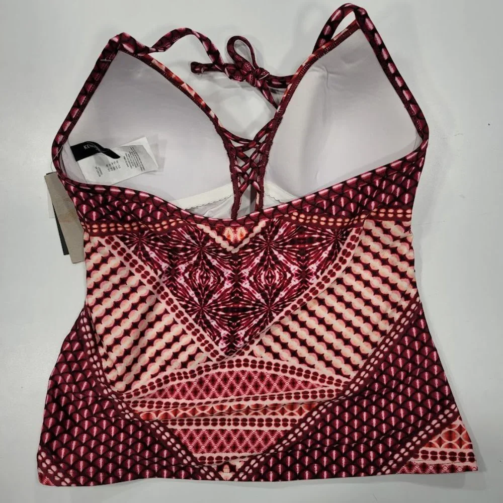 Kenneth Cole Hidden Paradise Push-Up Tummy-Control Tankini Top & Bottom …